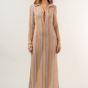 Elegant Multicolor Maxi Dress